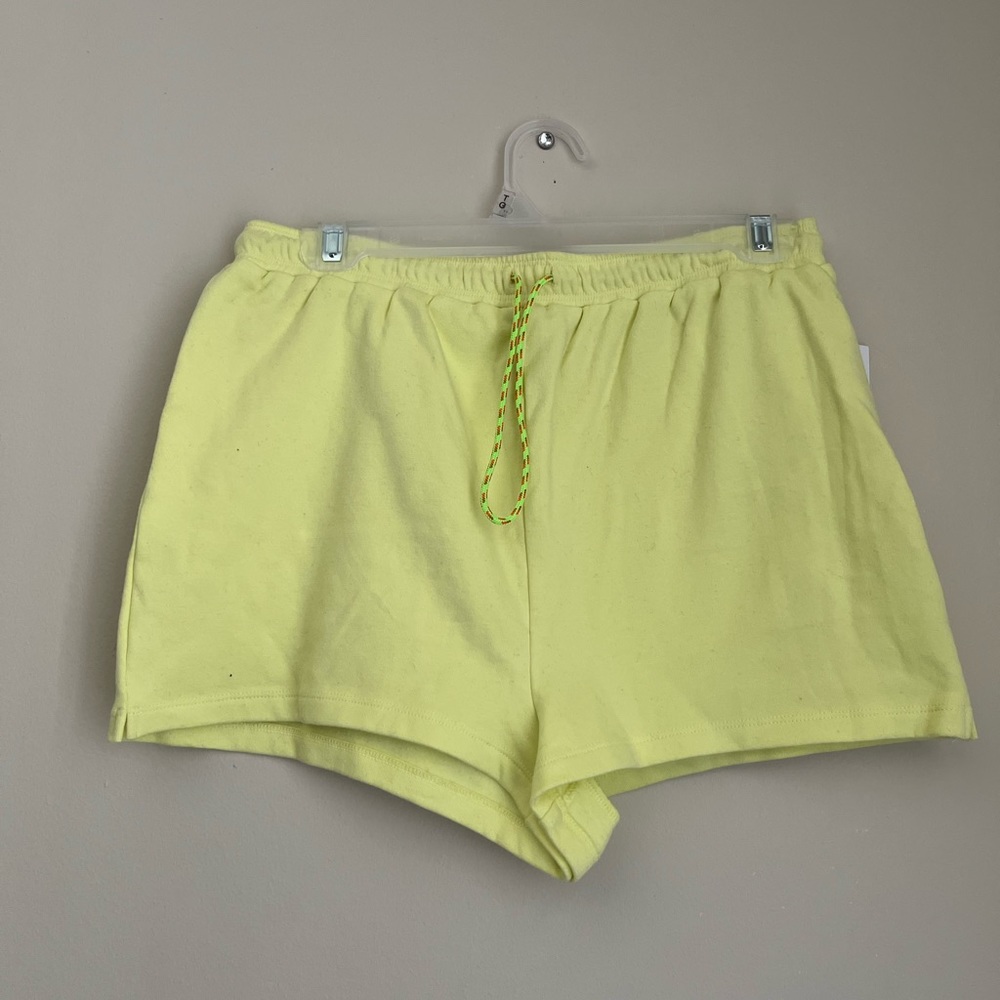 out from under neon urban outfitters sweat shorts